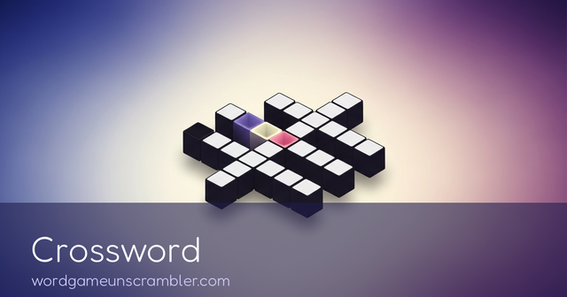 A mini crossword grid — crossword helper